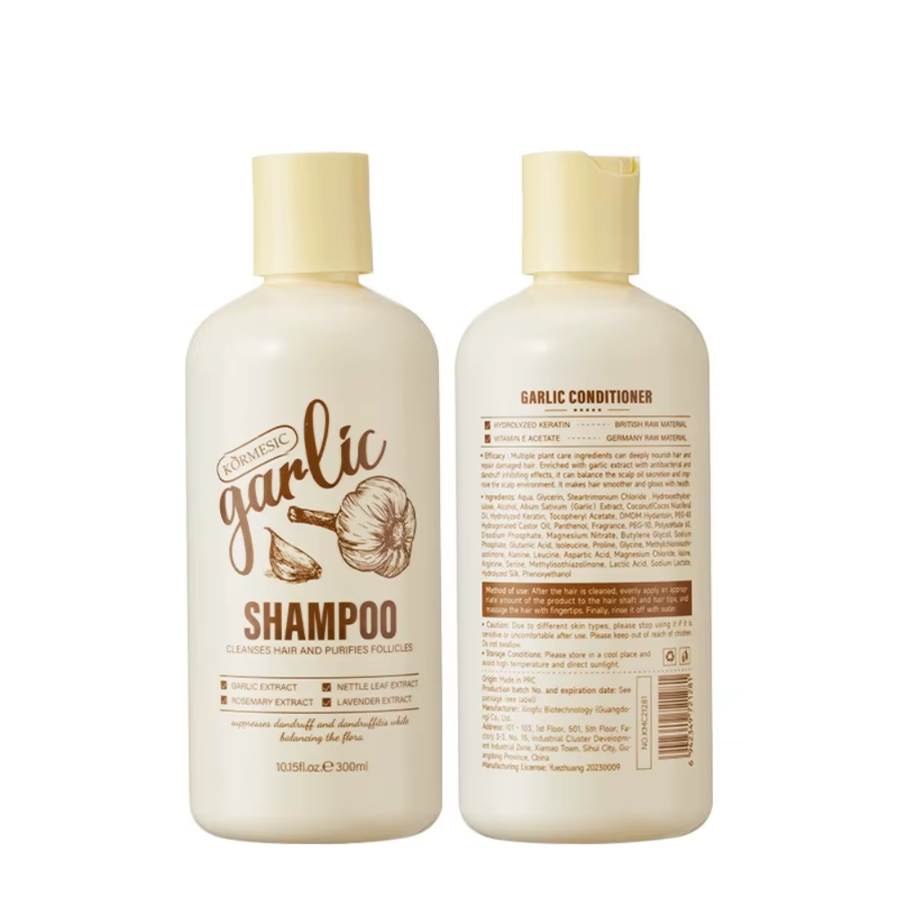 Shampoing nettoyant anti-acariens à l'ail