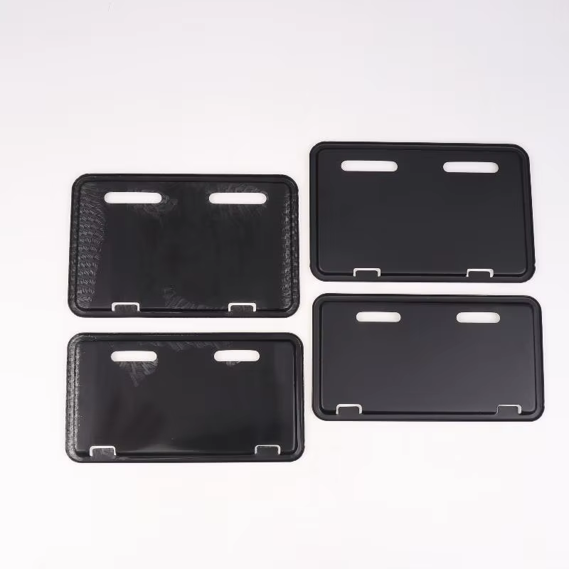 Support de plaque d'immatriculation universel en fer pour véhicule électrique, 1 pièce, cadre de protection, cadres de plaque d'immatriculation de moto