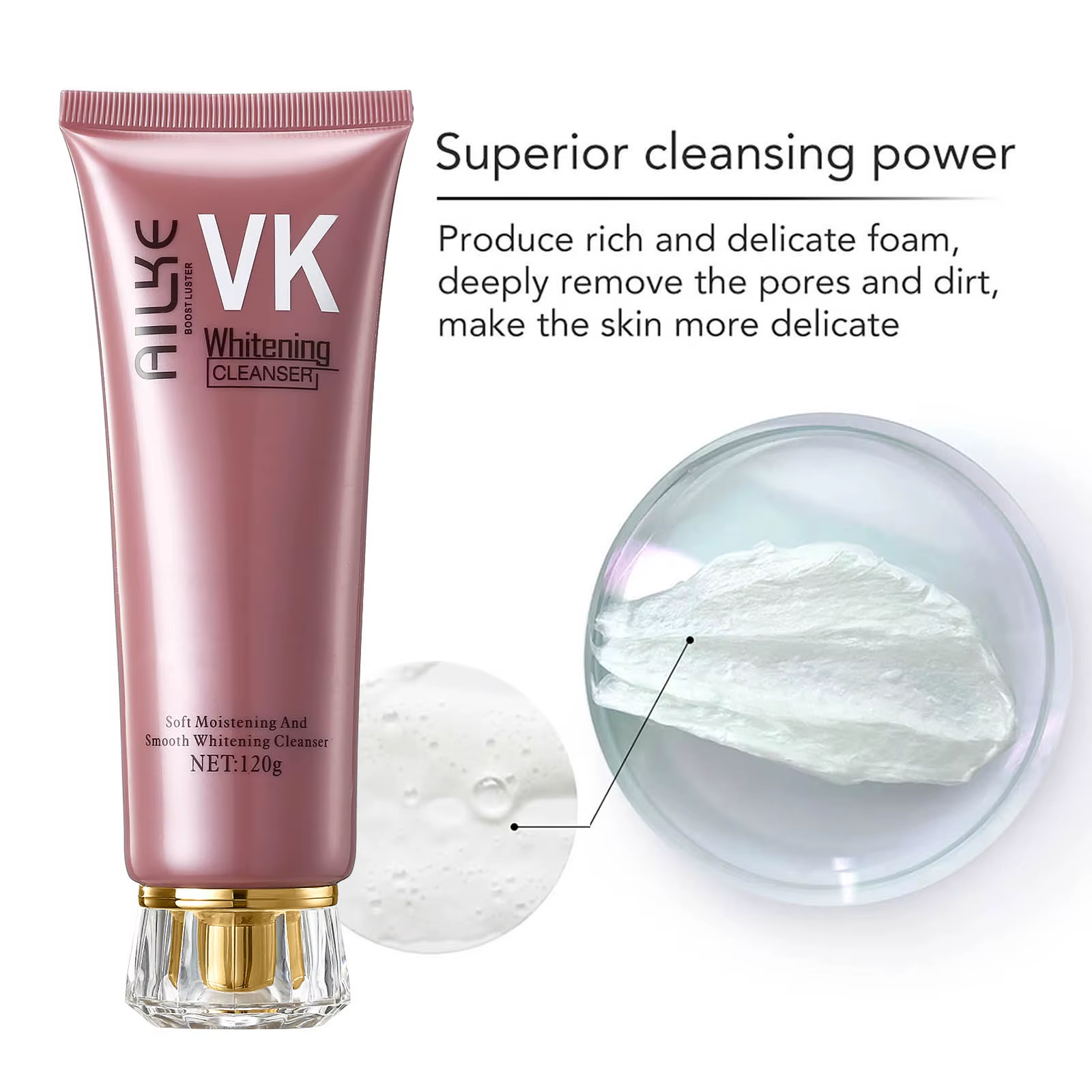 AILKE crème éclaircissante Anti-rides pour le visage, avec collagène, acide hyaluronique, soin blanchissant pour la peau, ensemble hydratant pour le visage pour femmes