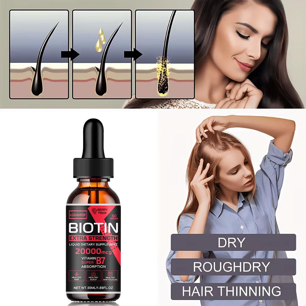 Biotin-Sérum de croissance des cheveux