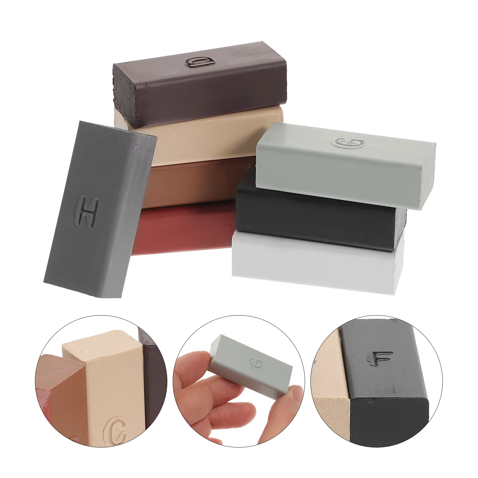 Kit de réparation pour sols : Cire de restauration, réparation de carreaux, retouche de meubles, mastic pour stratifié, polissage du bois, réparation de fissures de céramique et de éclats de comptoir