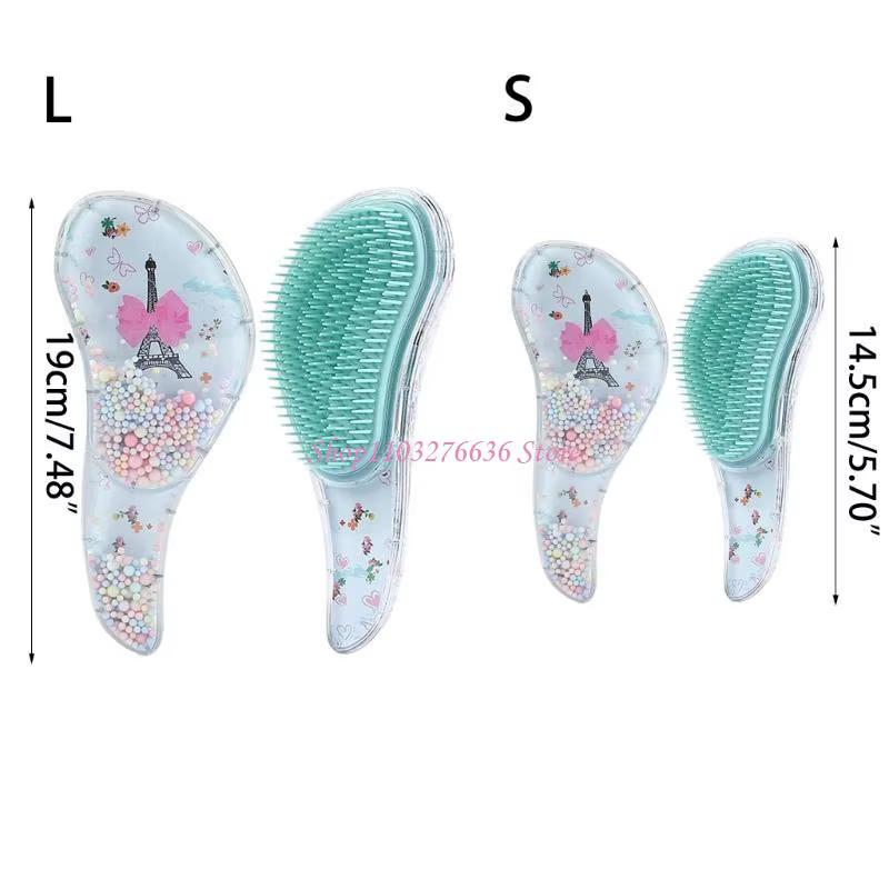 R6FD – brosse à cheveux démêlante, poils souples, élimine délicatement les nœuds, pour enfants adultes