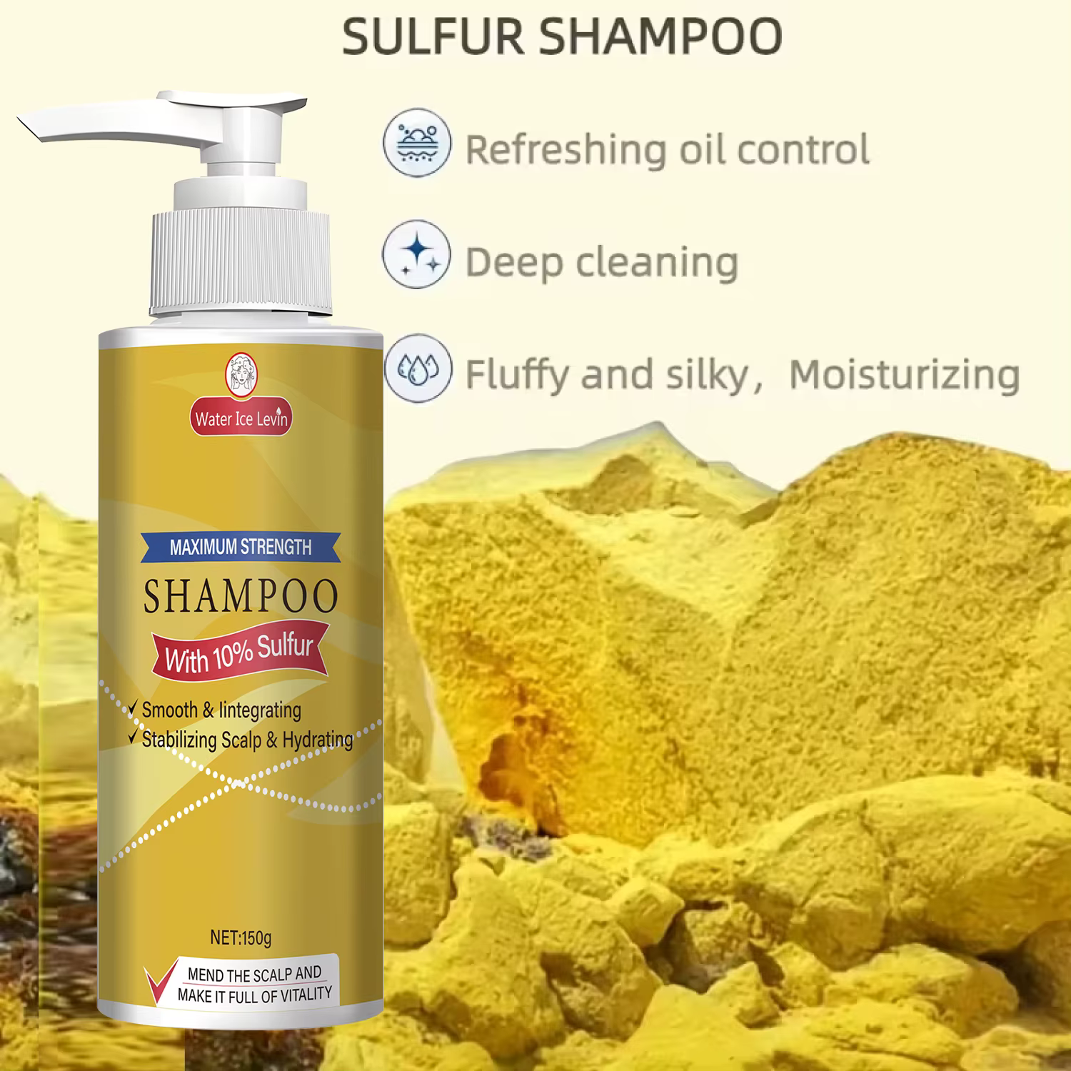 Shampoing au soufre 10% de force maximale – Lissant