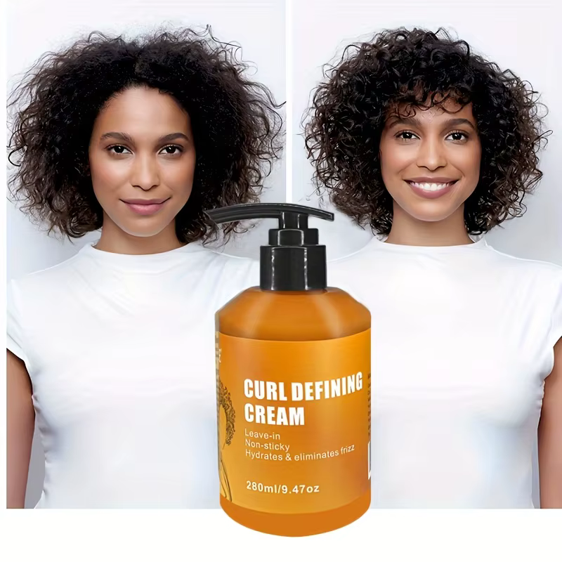 GZE Curl Defining Cream Antiadhésif sans rinçage Hydrate et élimine les frisottis