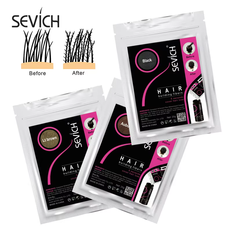 SEVICH 100g recharge cheveux épaississement Fiber 10 couleurs traitements capillaires couverture épaissir poudre kératine Fibers produit de soin des cheveux