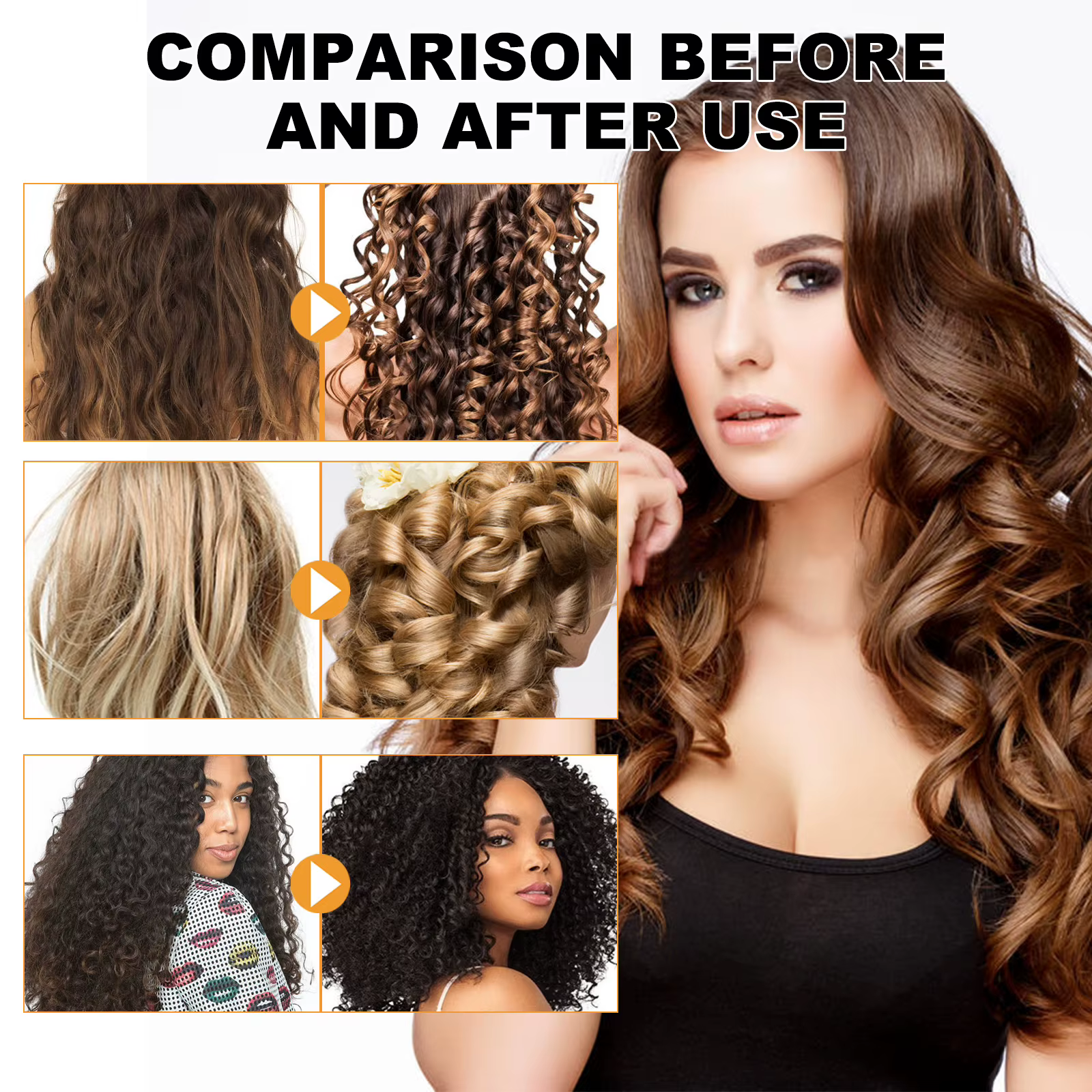 Crème volumisante pour cheveux bouclés