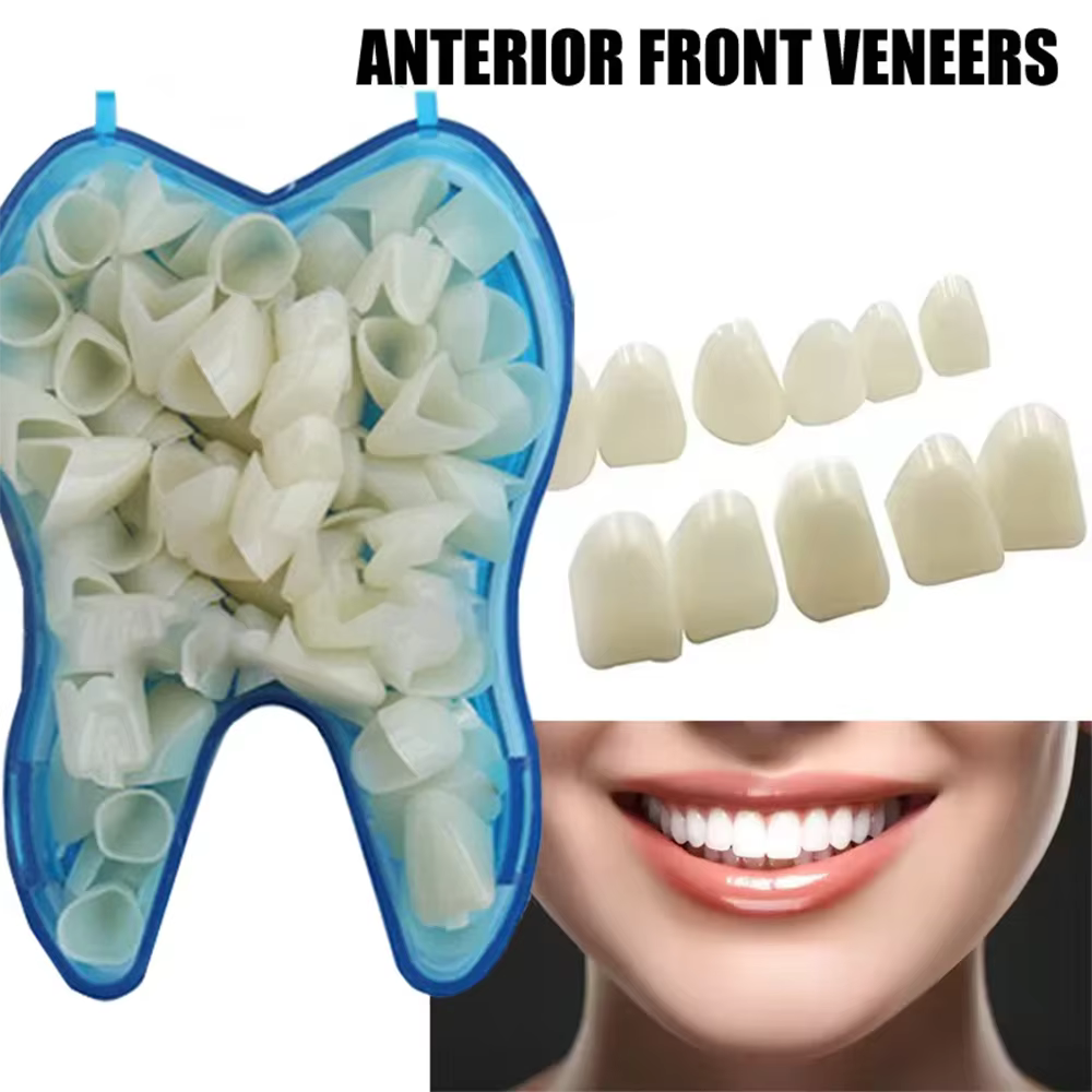 Kit de couronnes dentaires temporaires AG 50 pièces/boîte, pour dents antérieures, molaires et postérieures, placages dentaires, blanchiment des dents, outils dentaires