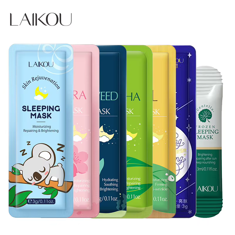 LAIKOU 7 pièces masque Facial hydratant Anti-rides raffermissant hydratant masques de sommeil masque Facial beauté coréen soins de la peau