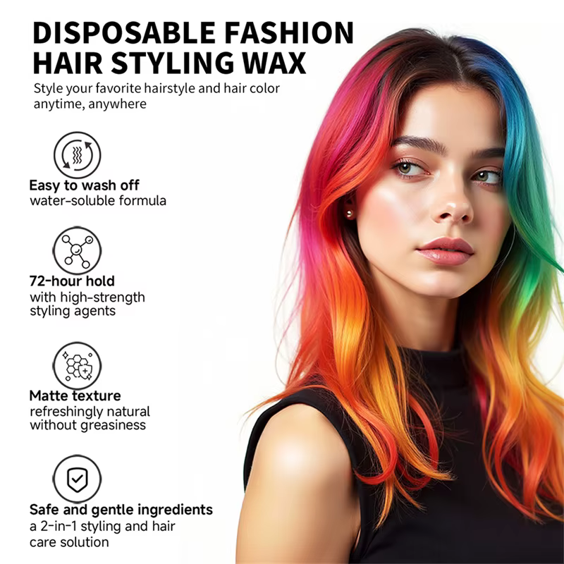 Cire colorante pour cheveux Halloween 13 couleurs 50g/120g