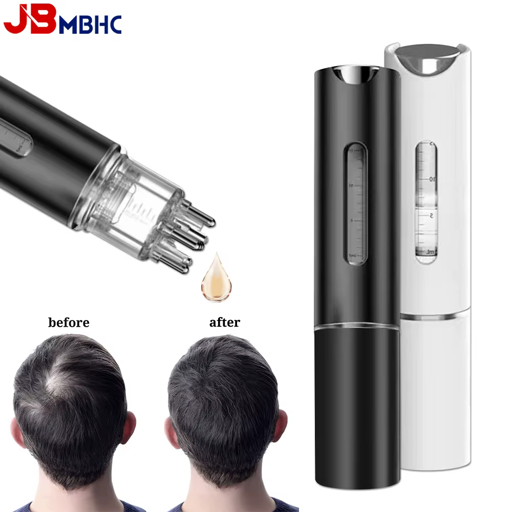 Applicateur d'huile capillaire de 15 ml pour distributeur de sérum de précision pour cheveux du cuir chevelu avec