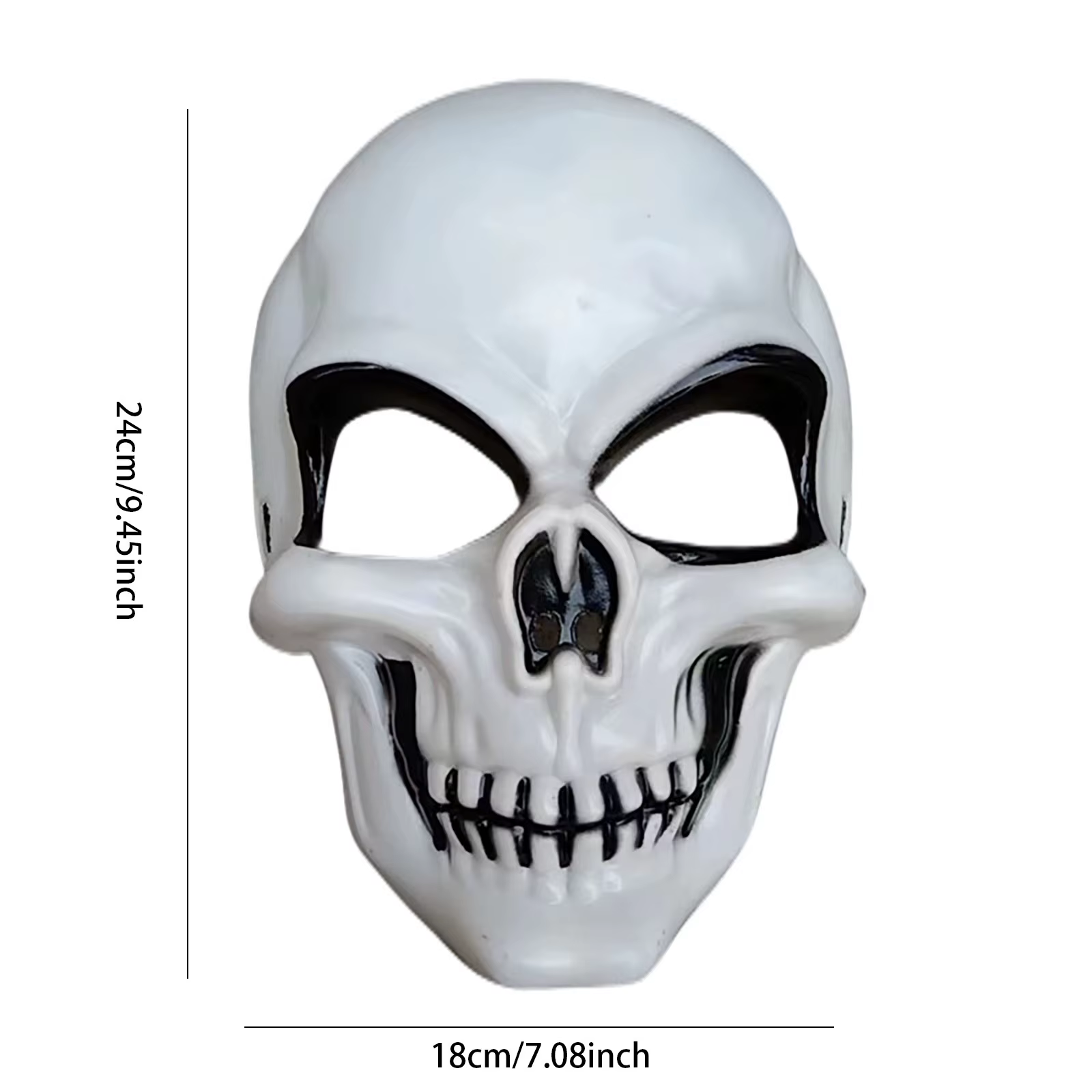 Masque Effrayant de brevde Bar, Crâne d'Halloween, Accessoires Effrayants, Mort, Décoration de Carnaval, pour Adulte