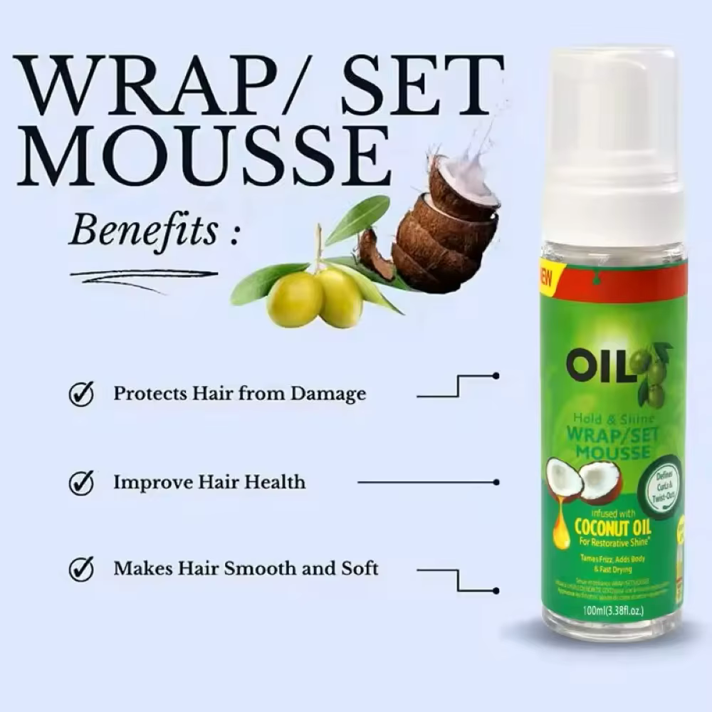 Mousse pour cheveux bouclés (100 ml) pour perruques