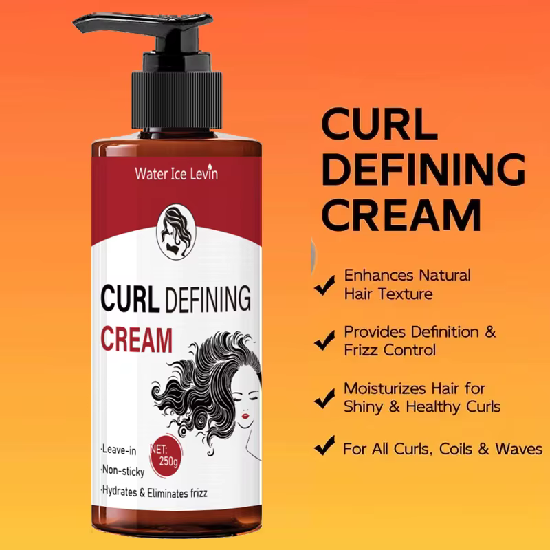 Crème coiffante pour cheveux bouclés - Crème coiffante sans lavage