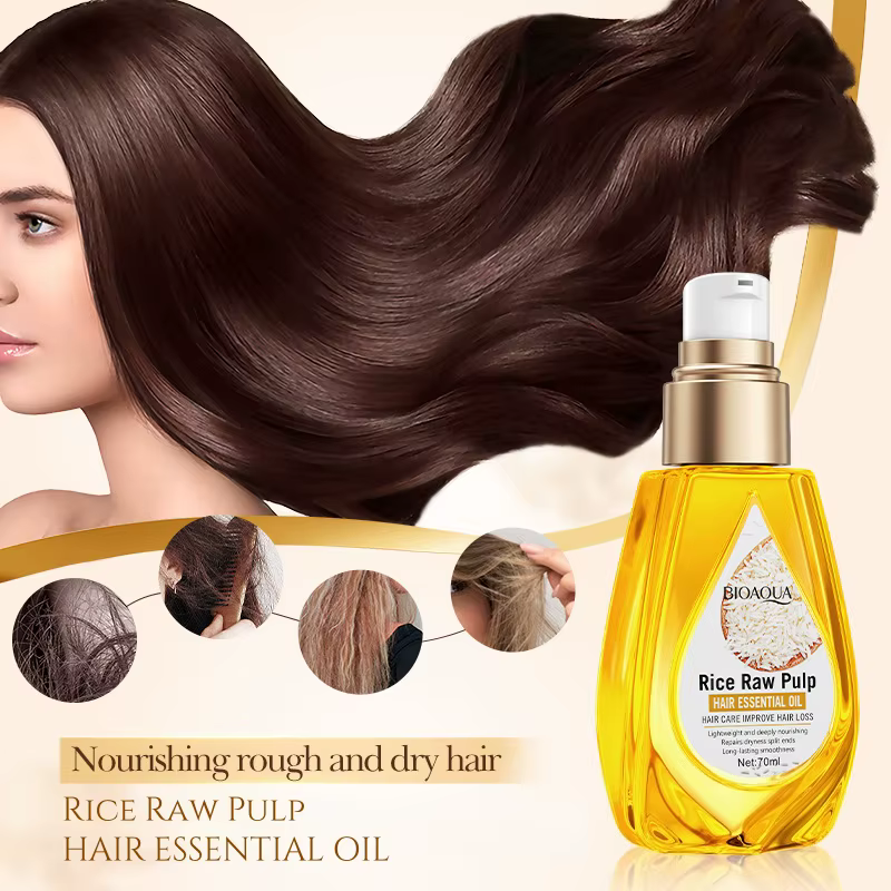 Huile Essentielle pour Cheveux à la Pulpe de Riz 70ml