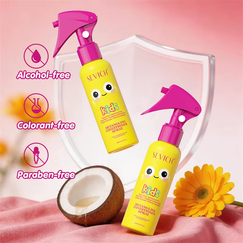 Spray démêlant pour cheveux d'enfants