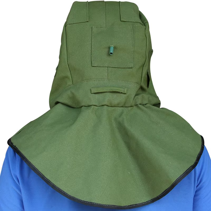 FSTE-2X toile sablage capot capuchon châle capuchon sablage masque Anti-poussière capuche équipement de protection masque