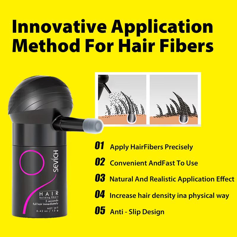 Applicateur de kératine en poudre pour la repousse des cheveux