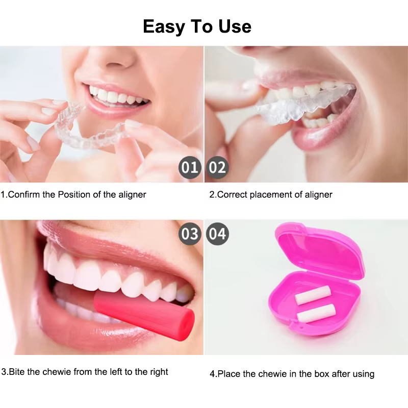 10 pièces aligneur orthodontique dentaire Chewies pour Invisalign aligneur retenue Chewies Silicone dents bâton morsure dent mâcher aligneurs