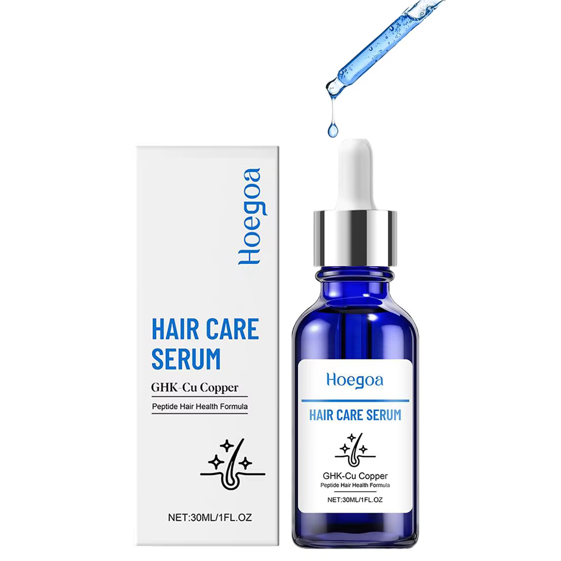 Sérum aux peptides de cuivre 30 ml pour la croissance des cheveux