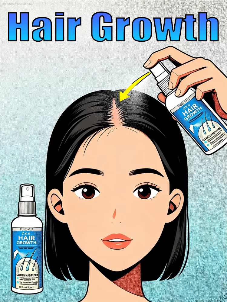 Spray revitalisant pour le cuir chevelu pour des cheveux naturellement volumineux et lisses.