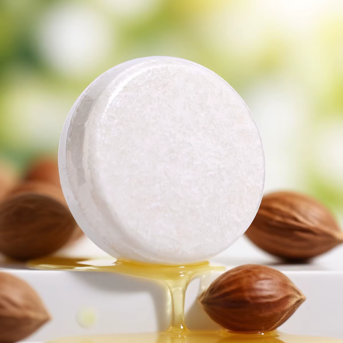 Savon revitalisant capillaire à l'huile essentielle végétale riche en huile d'argan