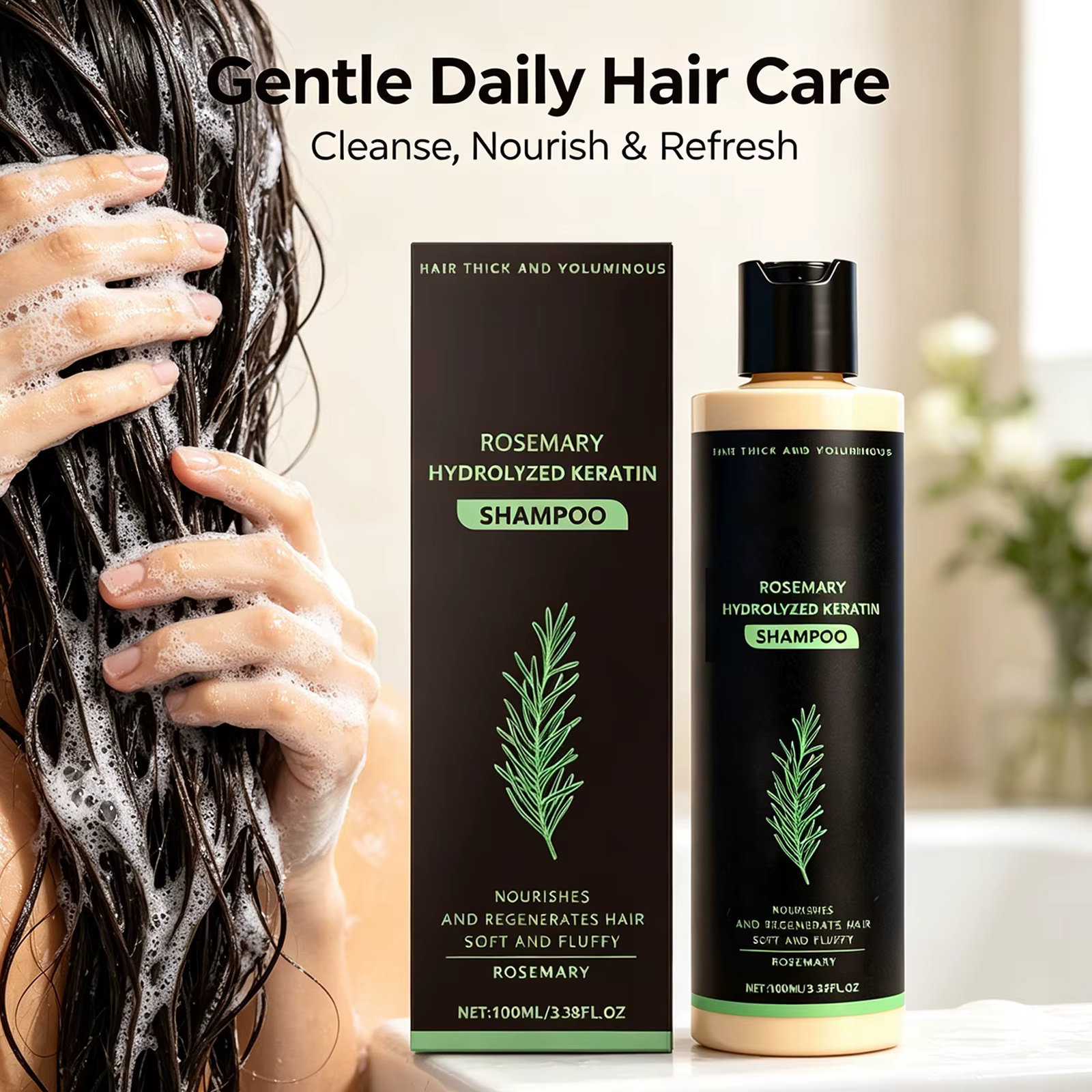 Shampoo 2-en-1 à la romarin