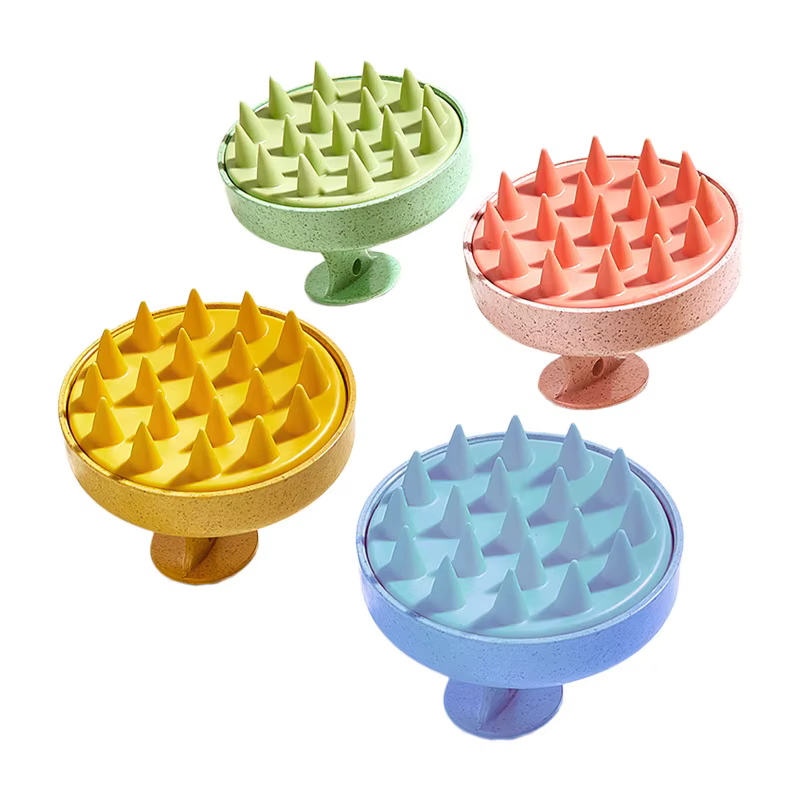Peigne de massage du cuir chevelu en silicone