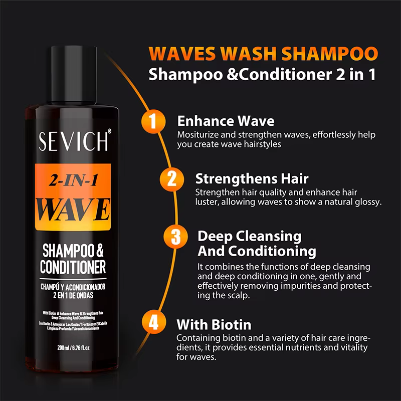 Shampooing 200ml Wave pour hommes africains
