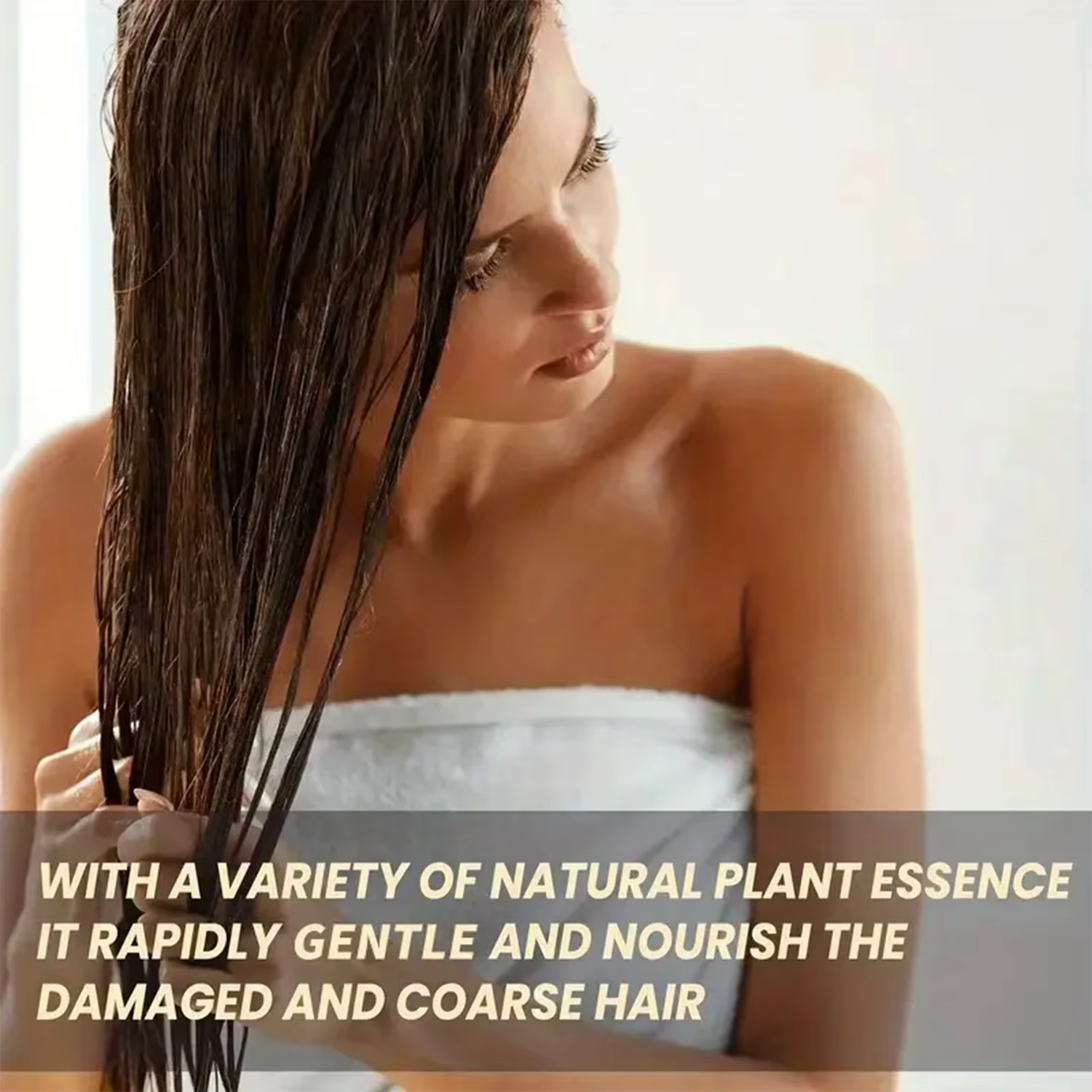 Réparateur Cheveux Abîmés Après-Shampoing Sans Rinçage 1+1 Pack 100g avec Biotine Collagène Acide Hyaluronique Vitamine C Kératine Hydratant Conditionnement Profond Pas Cher
