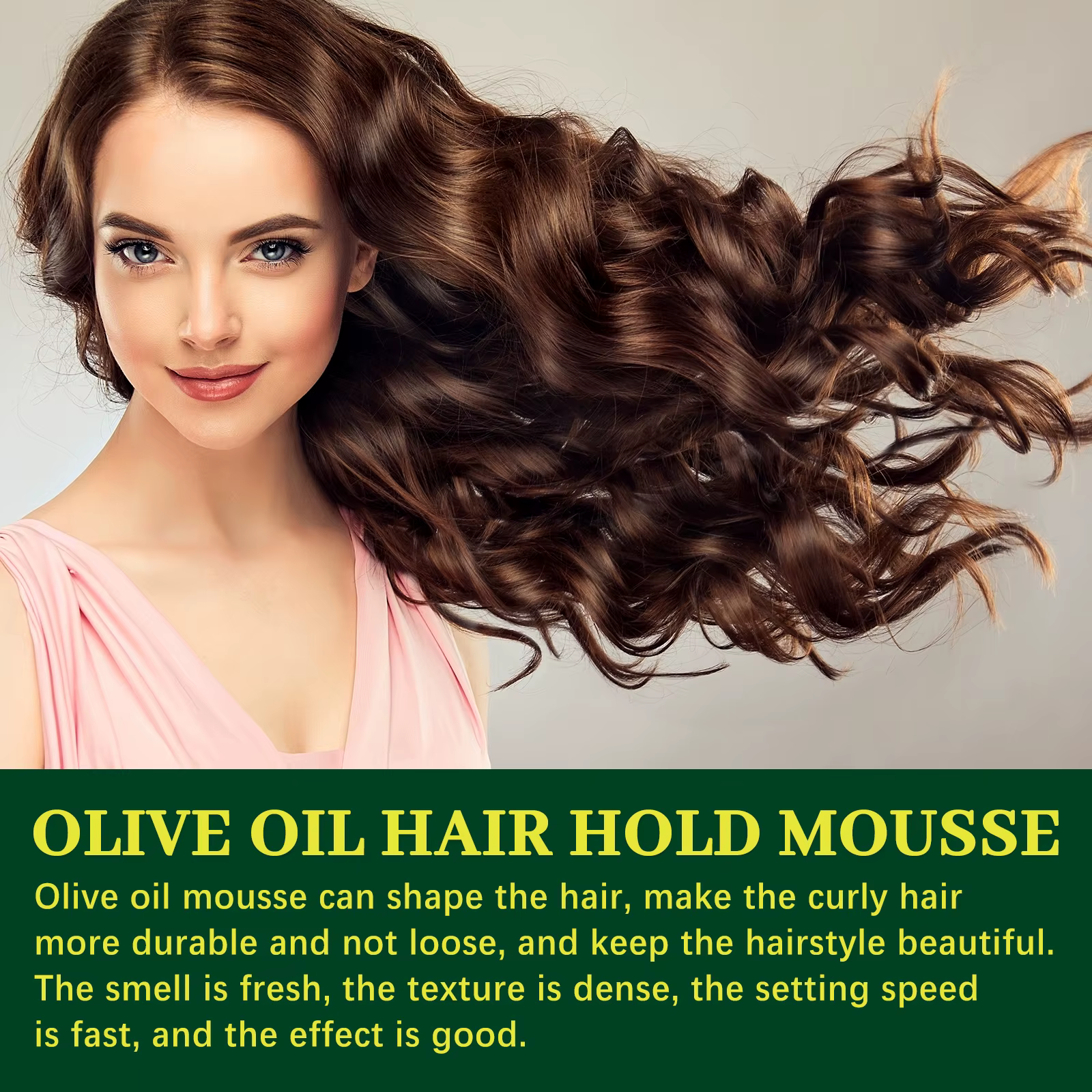 Mousse coiffante à l'huile d'olive