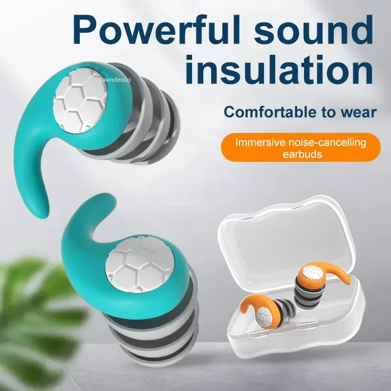Bouchons d'oreilles anti-bruit pour le sommeil, protection auditive, étanches, pour le voyage et le travail