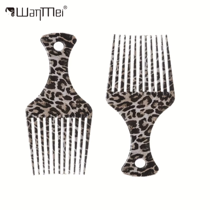 Peigne Afro à dents larges pour cheveux bouclés naturels