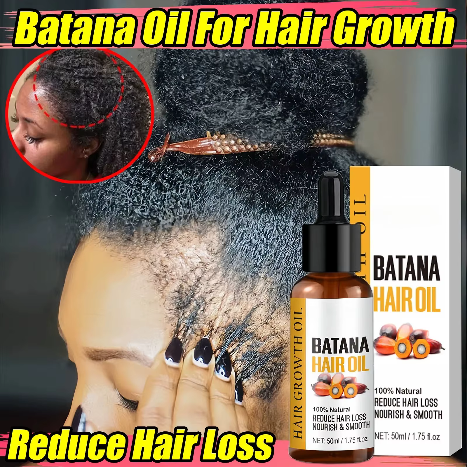 Huile de Batana pour la croissance des cheveux