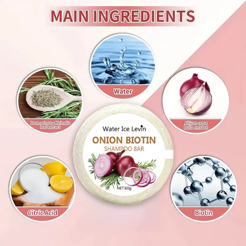 Savon Shampoing à l'oignon et à la biotine - 60 g