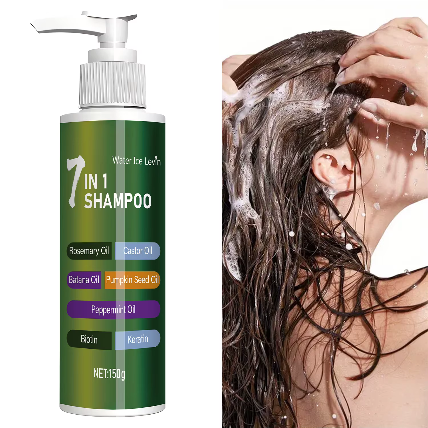 Shampooing 7-en-1, riche en romarin