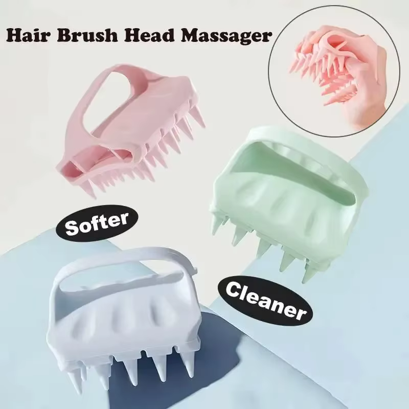 Peigne à shampoing en Silicone