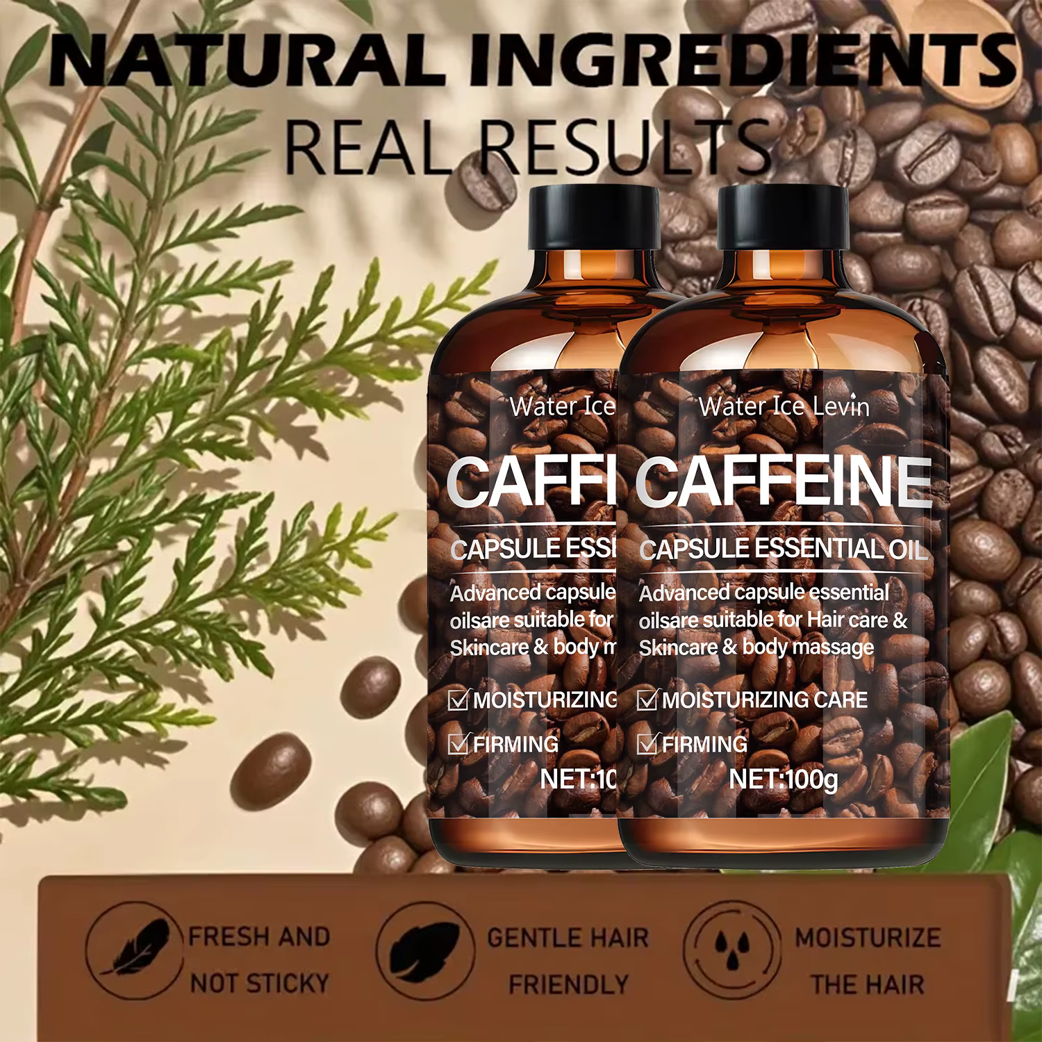 Huile capillaire, Essence capillaire à caféine à haute Concentration