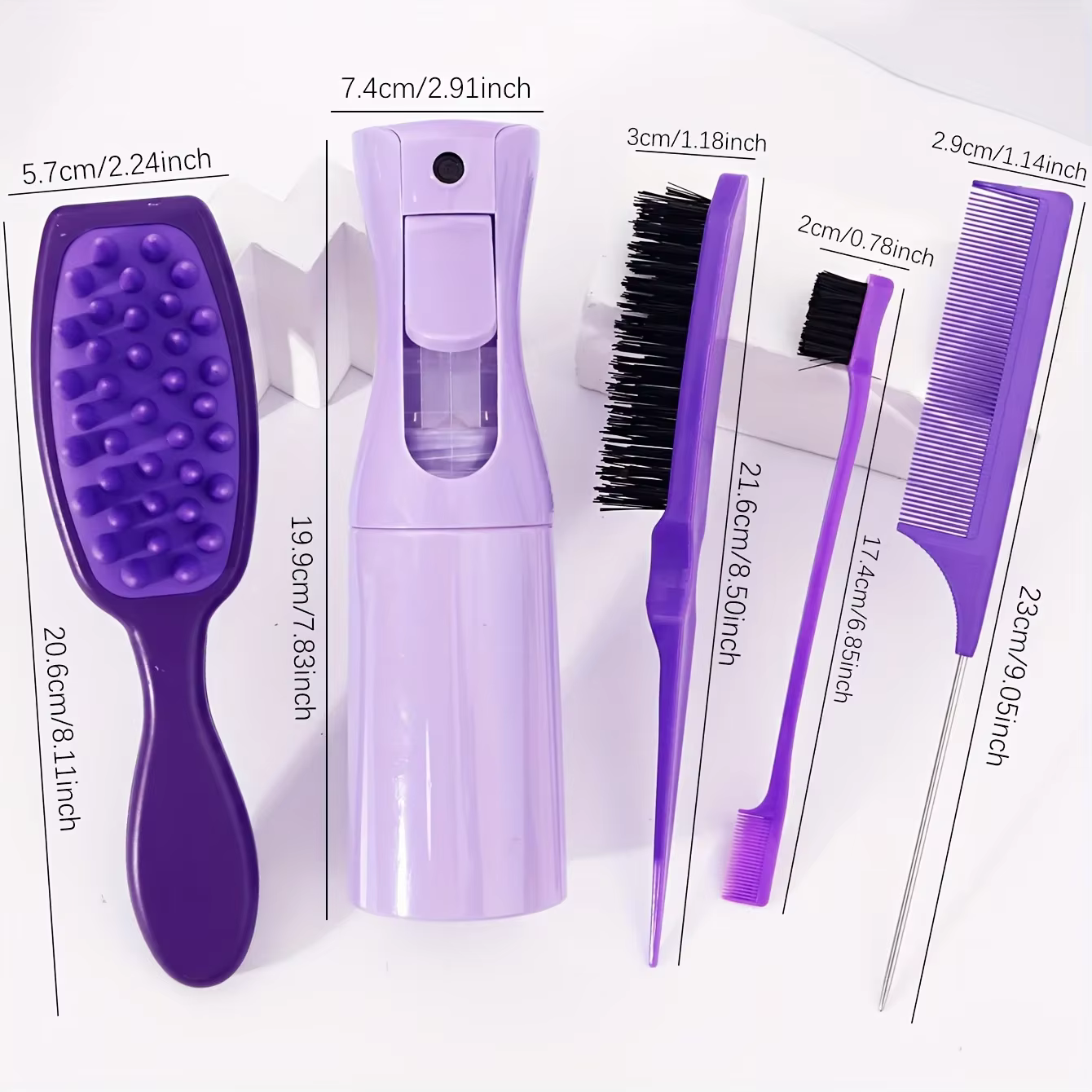 Ensemble de soins capillaires rose 5 pièces