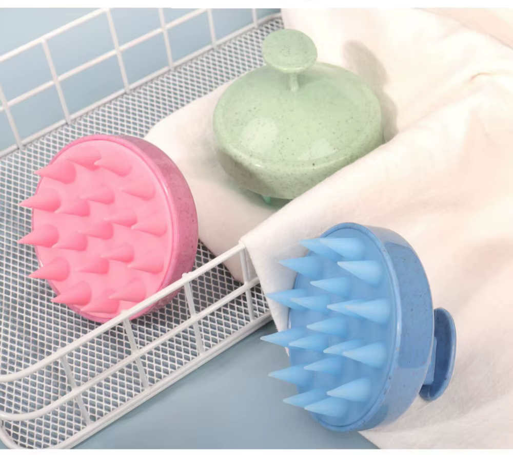 Brosse à shampoing en Silicone
