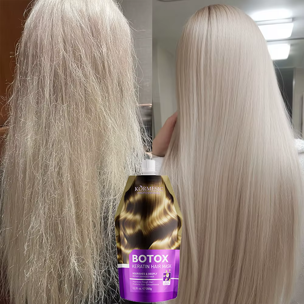 Masque capillaire magique à la kératine pour cheveux maltés
