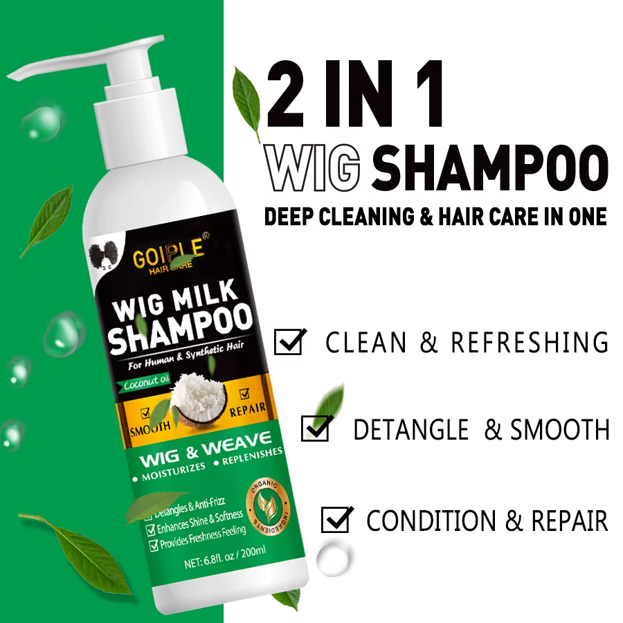 Shampoing et après-shampooing sans rinçage 2 en 1