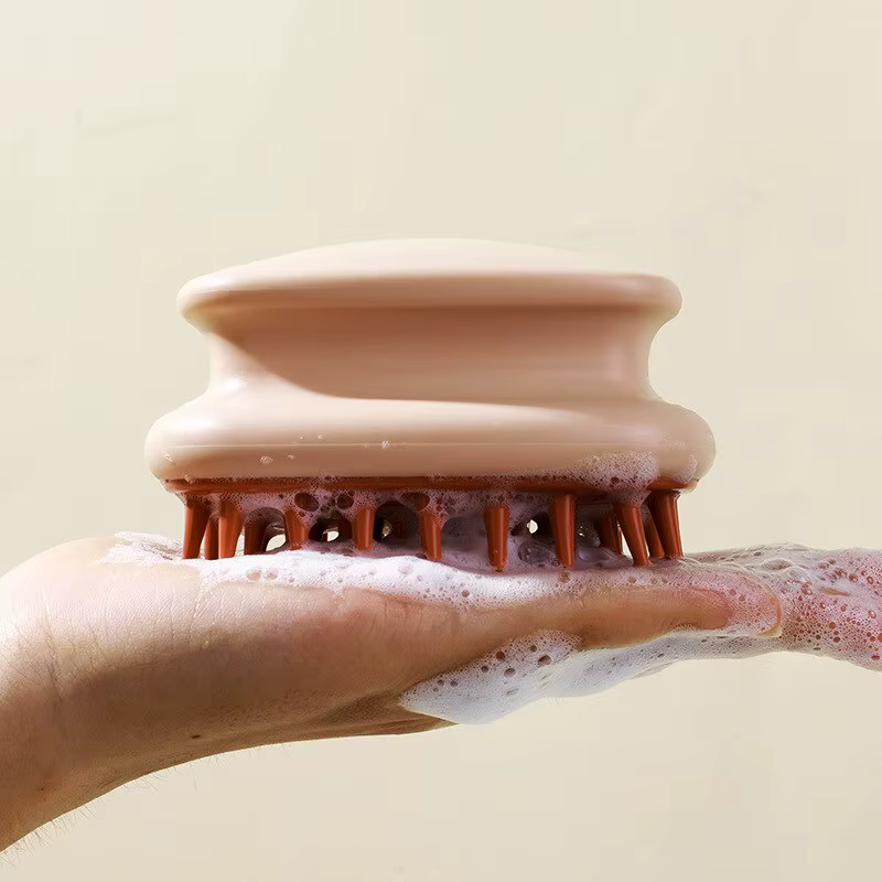 Brosse de lavage des cheveux en silicone pour adulte