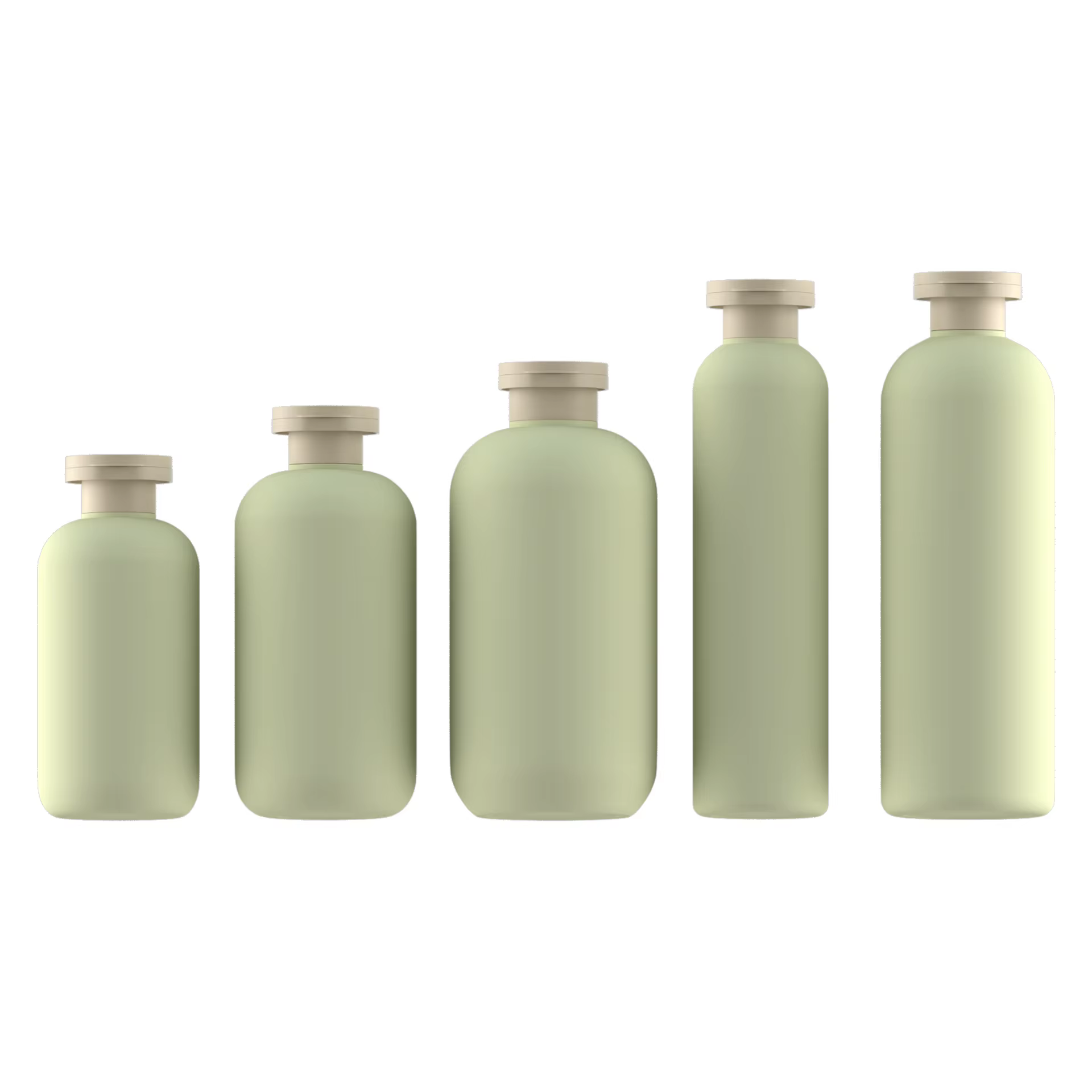 Shampooing en plastique vert avocat