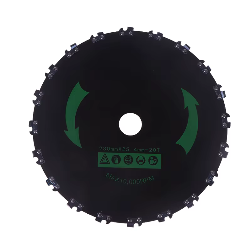 Lame de scie à dents de tronçonneuse, pour couper des arbres, couper des cordes, sous-brosse et plus encore, lames de débroussailleuse à 20 dents de 9 pouces