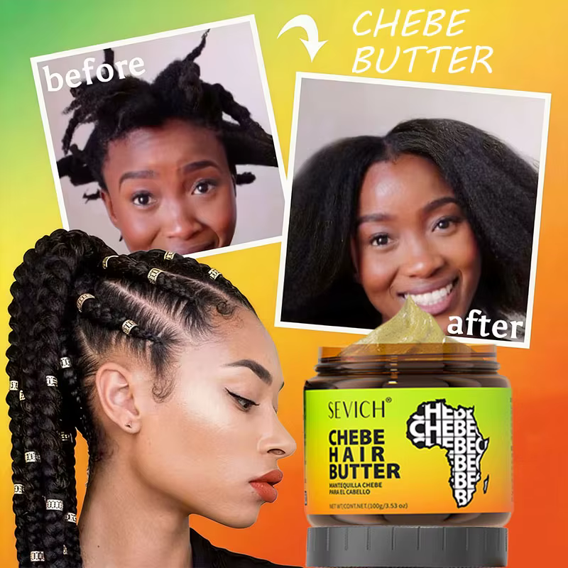 Masque capillaire 100% pur et biologique africain au beurre de Chebe