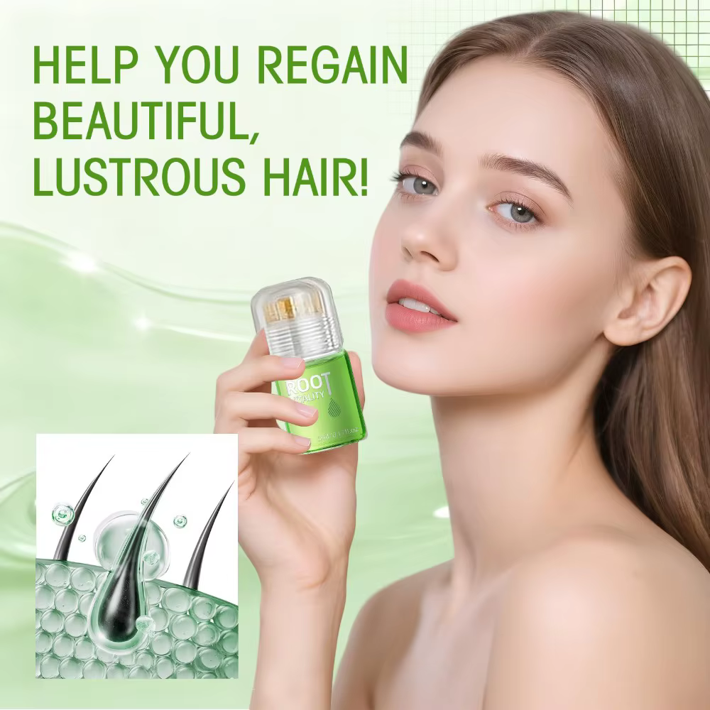 Kit de Soin Capillaire Nourrissant pour le Cuir Chevelu : Sérum en Roll-on Doux