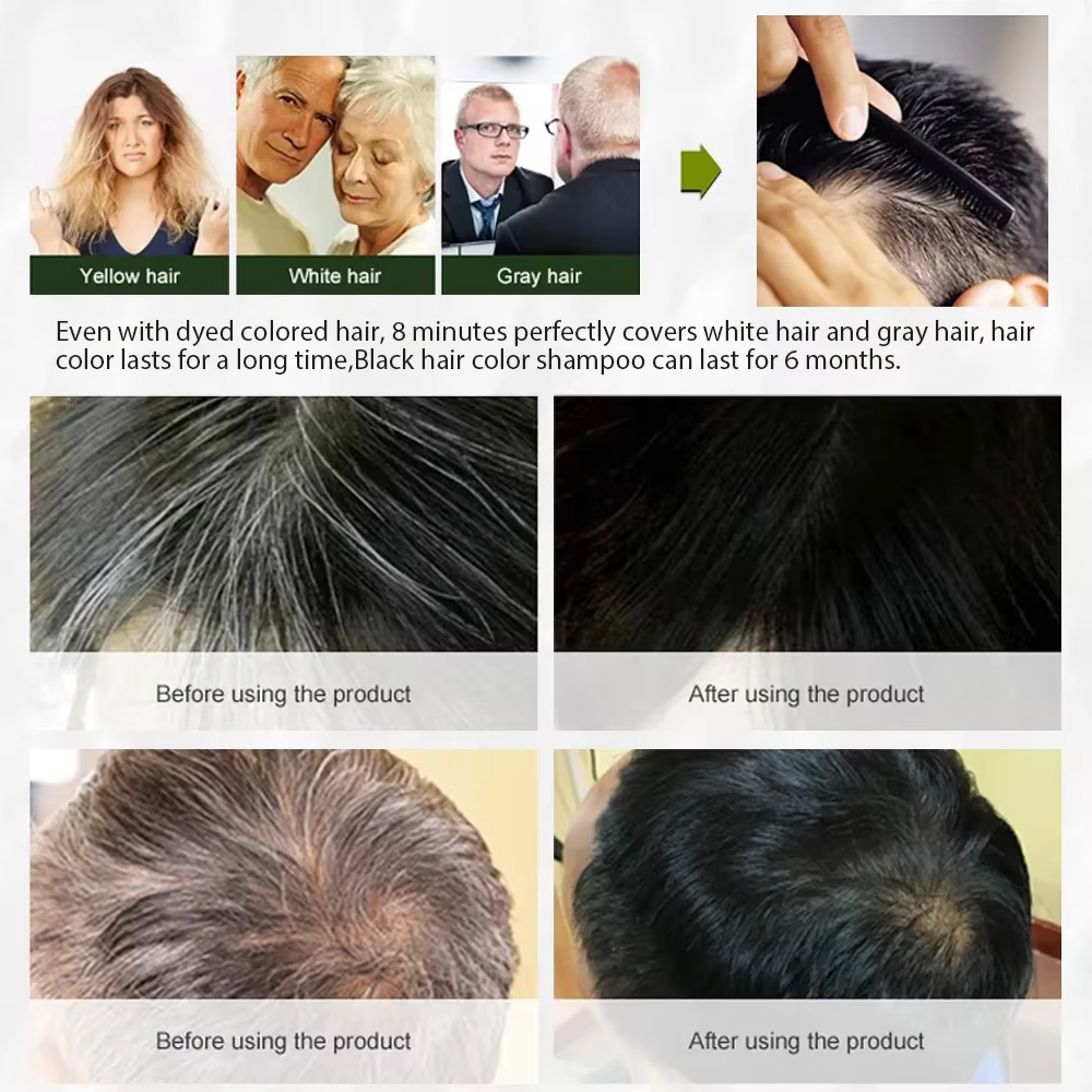 DISAAR 400ML couverture cheveux gris maroc huile d'argan soin rapide magique noir