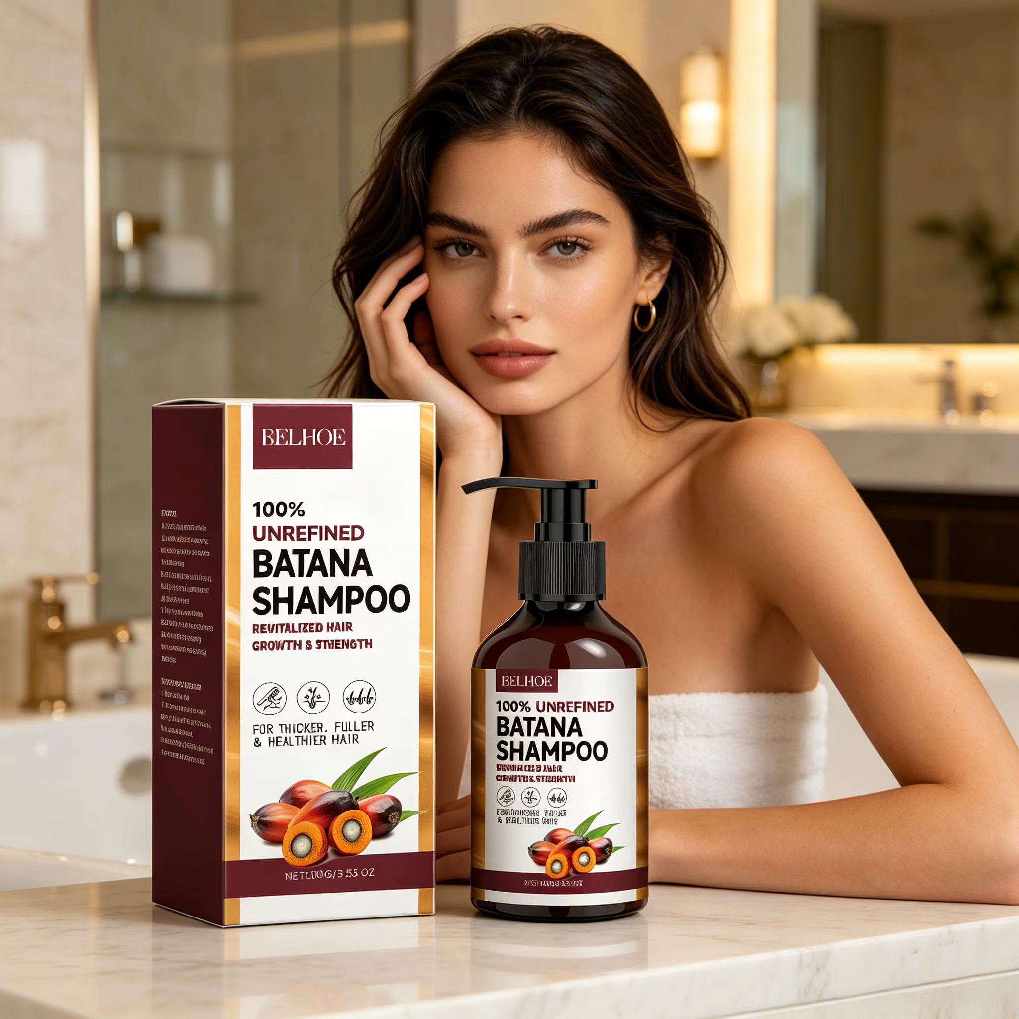 Shampoo à l'huile de Batana
