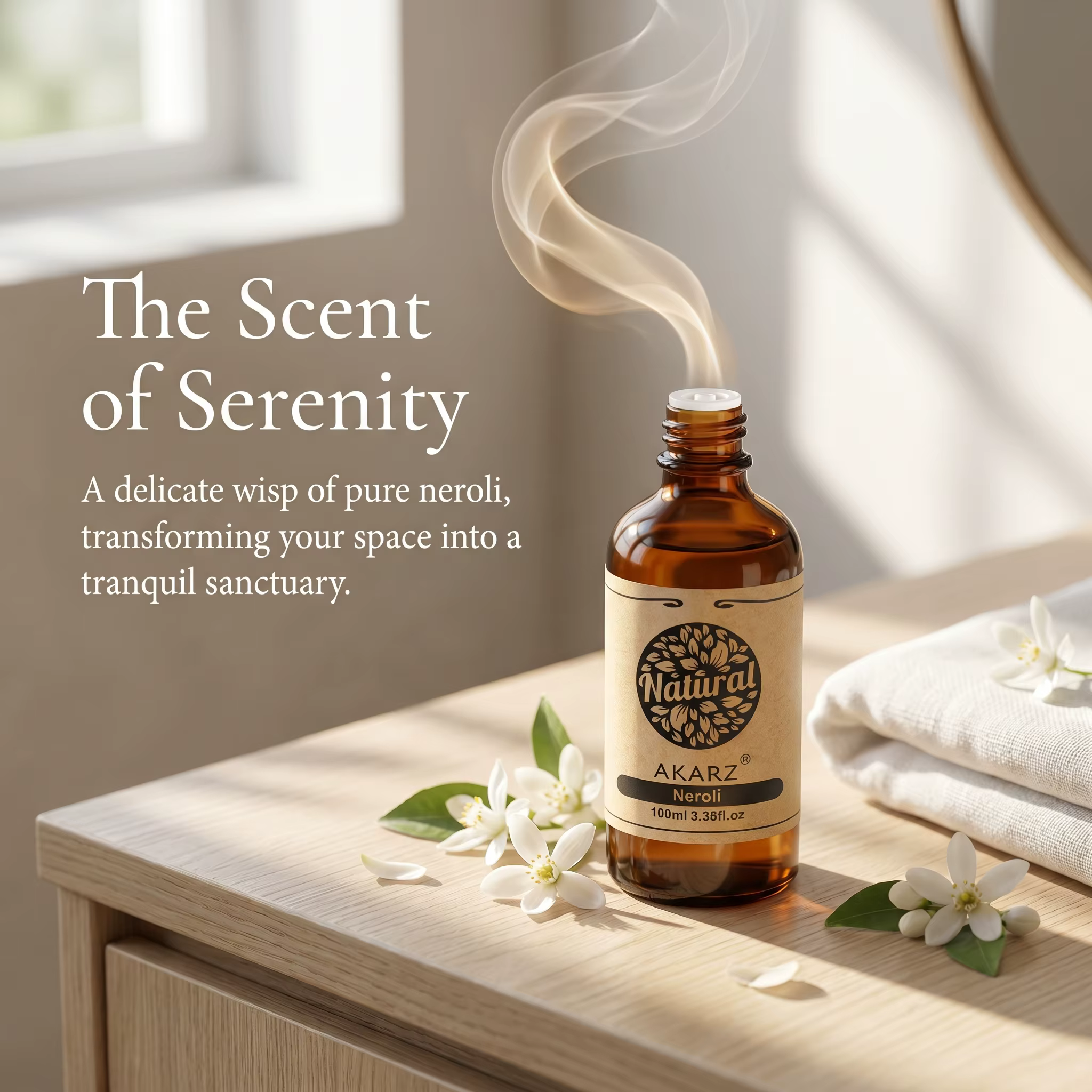 AKARZ huile de neroli pour diffuseur solubilité fait à la main bricolage savon parfums bougies parfums huile de parfum de qualité supérieure