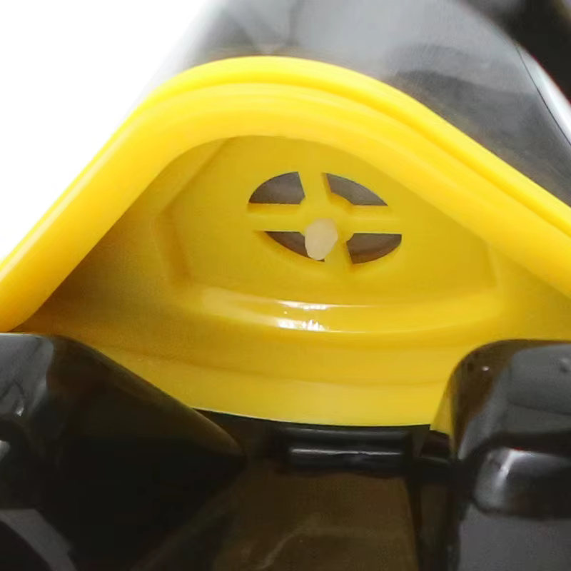 Masque de plongée pour adulte avec valve de vidange, anti-buée, vue large, silicone souple étanche pour la pêche sous-marine en eaux peu profondes